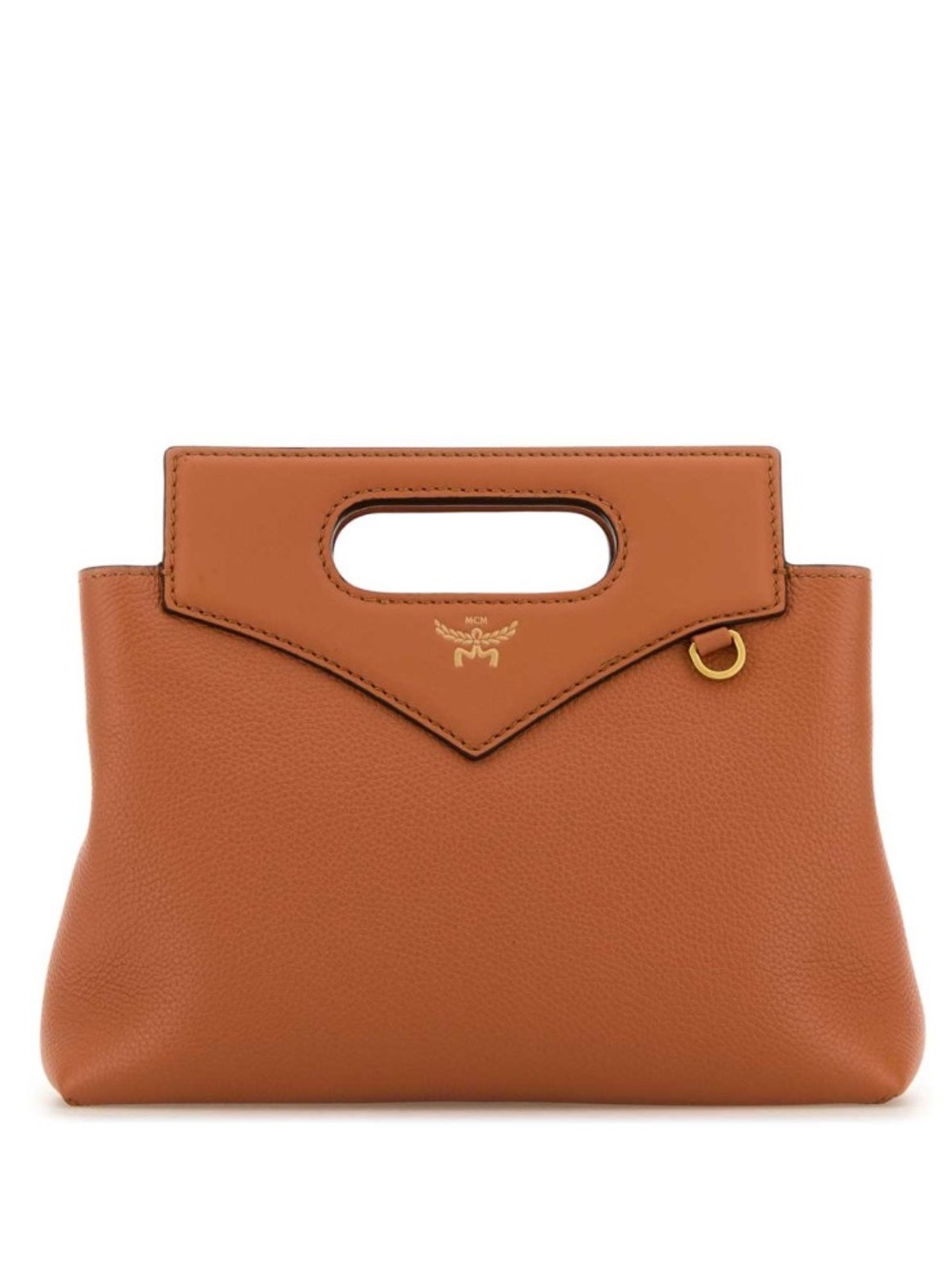 MCM Mini Soft Diamond Caramel Leather Crossbody Bag NWT